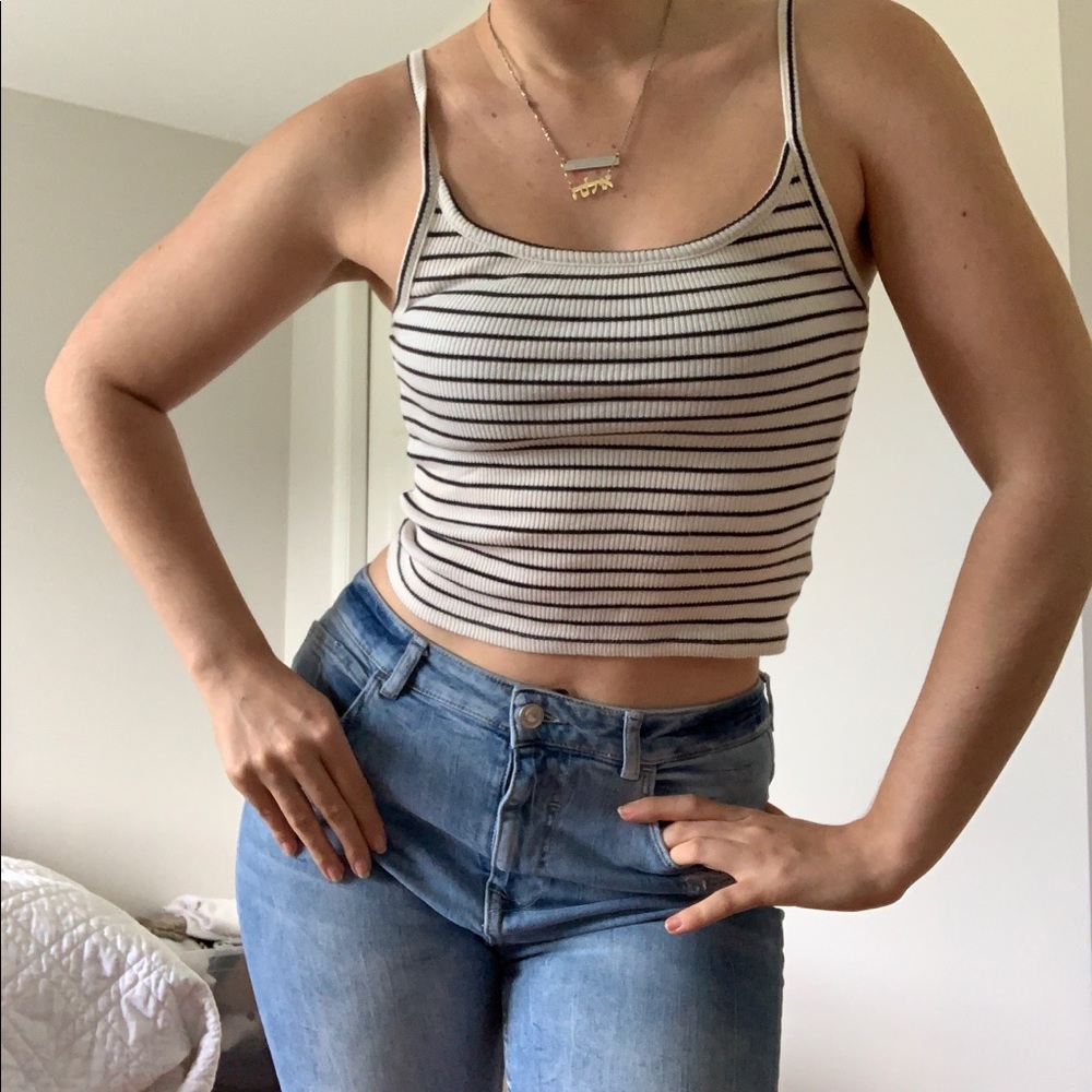 Striped Crop top F21 S